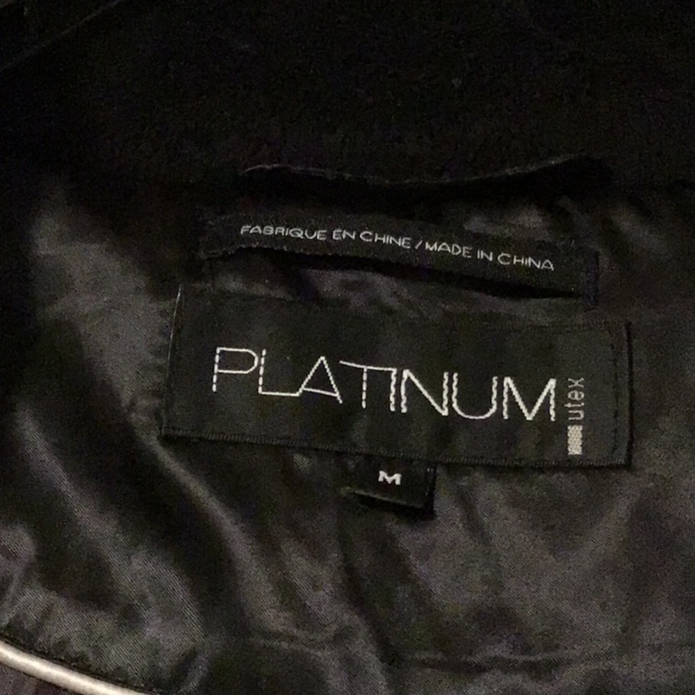 NWOT Platinum Puffer Coat Fur trim Hood - Picture 2 of 7